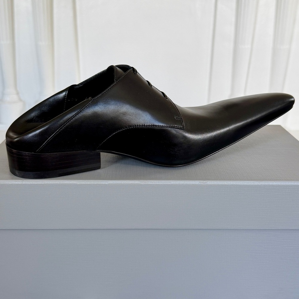 NIB $1,450 Balenciaga Opera Leather Runway Dress Shoe Size Slide 40/7 - Picture 3 of 16